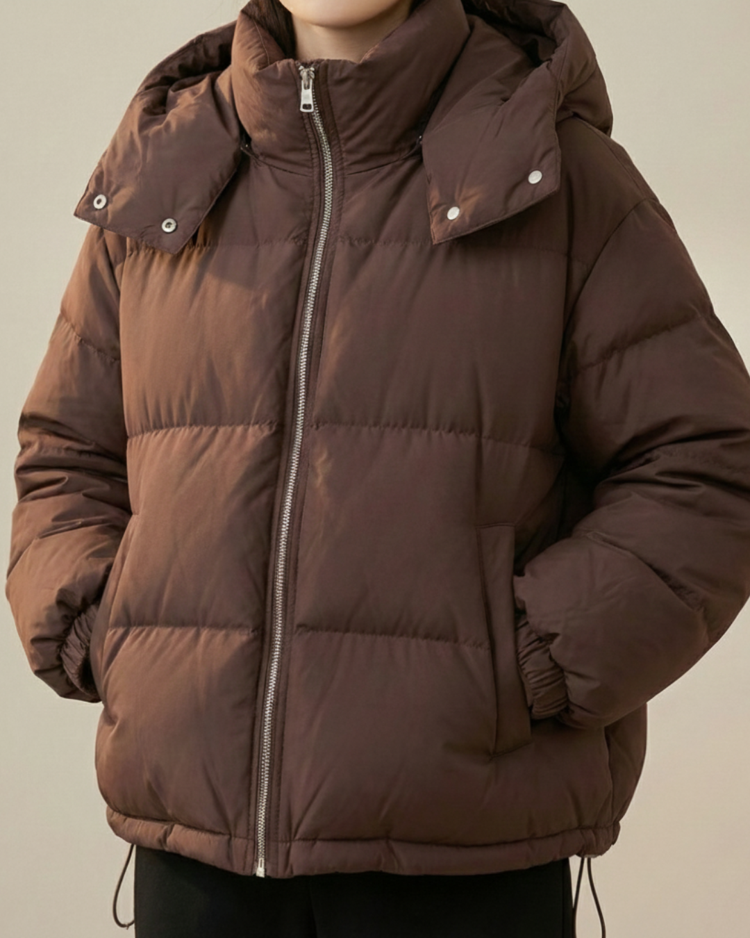 Doudoune Légère Tendance pour Femme – Veste d’Hiver Courte, Chaude & Stylée