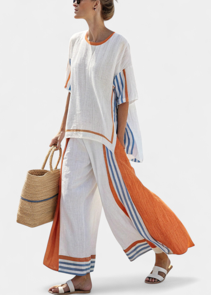 Blanc-Orange / 4XL
