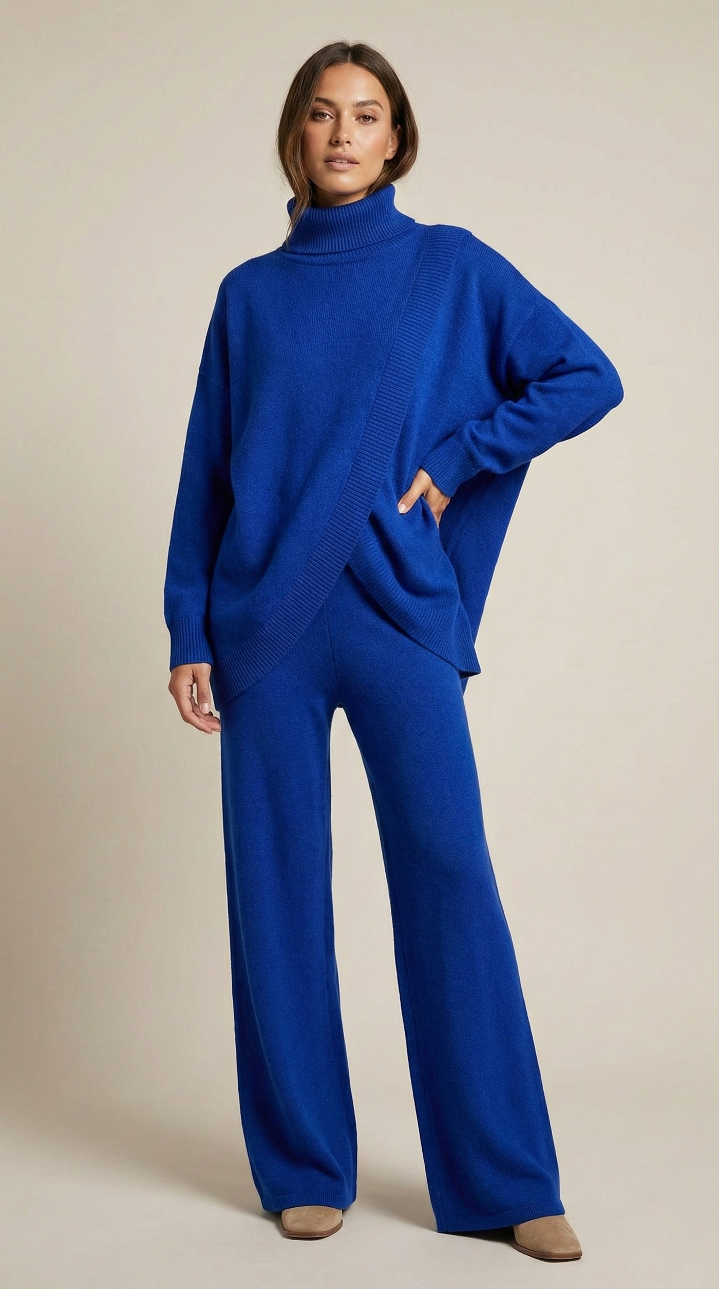 Ensemble tricot femme – pull et pantalon