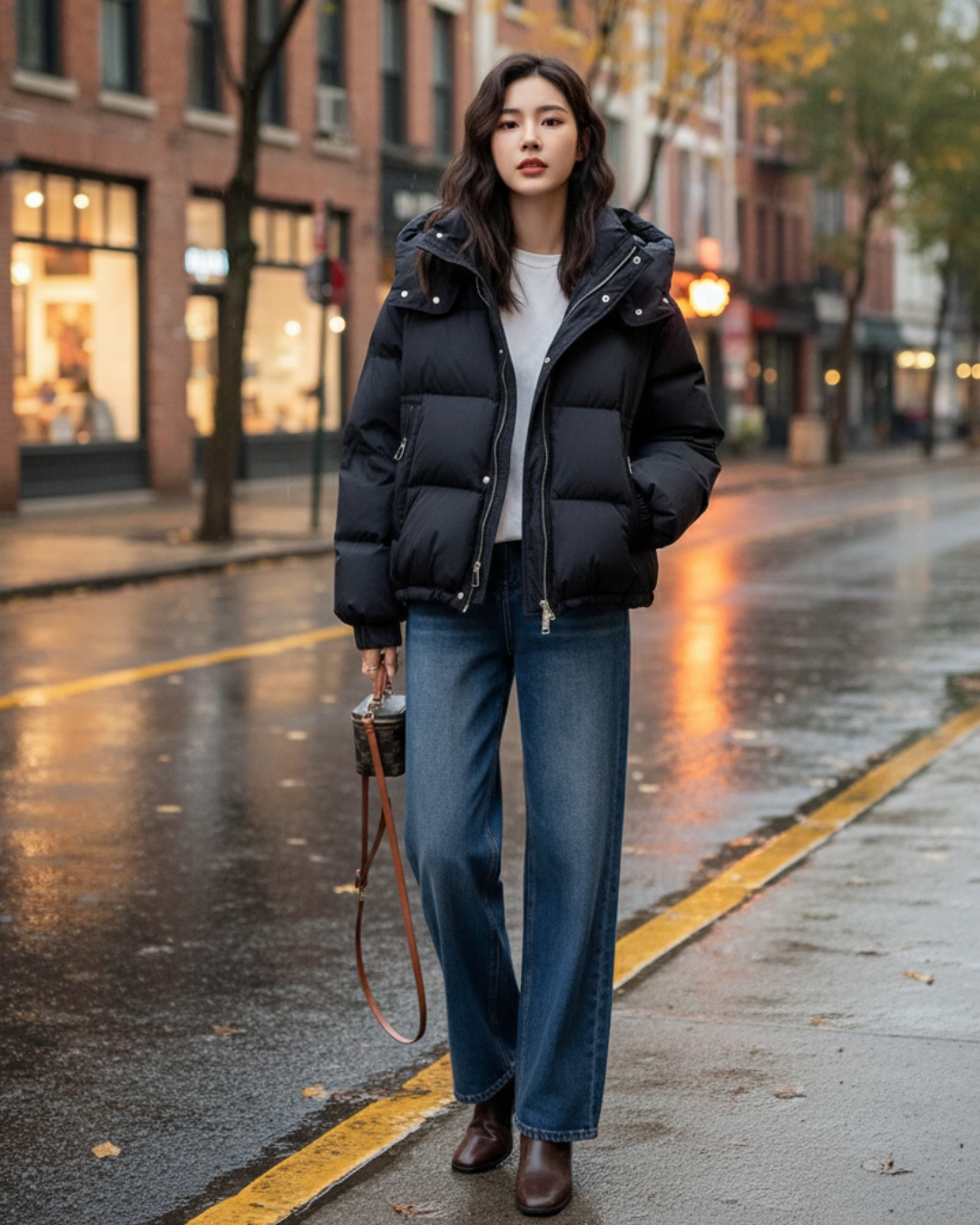 Doudoune Légère Tendance pour Femme – Veste d’Hiver Courte, Chaude & Stylée