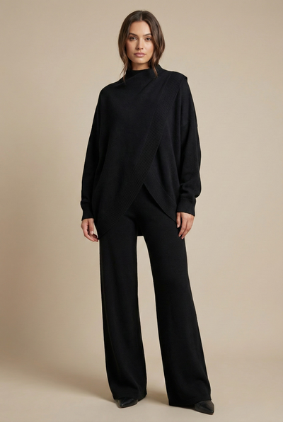 Ensemble tricot femme – pull et pantalon